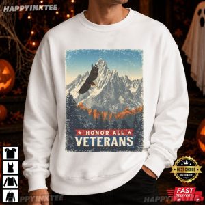 Honor All Veterans Proud Veteran Military Patriotic T Shirt (2)