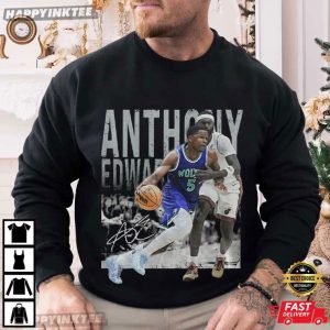 Anthony Edwards Vintage Minnesota Basketball Fan Gift T Shirt (1)