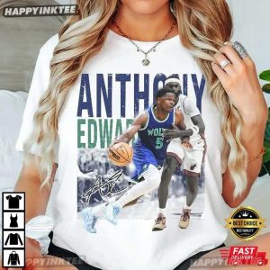 Anthony Edwards Vintage Minnesota Basketball Fan Gift T Shirt (2)