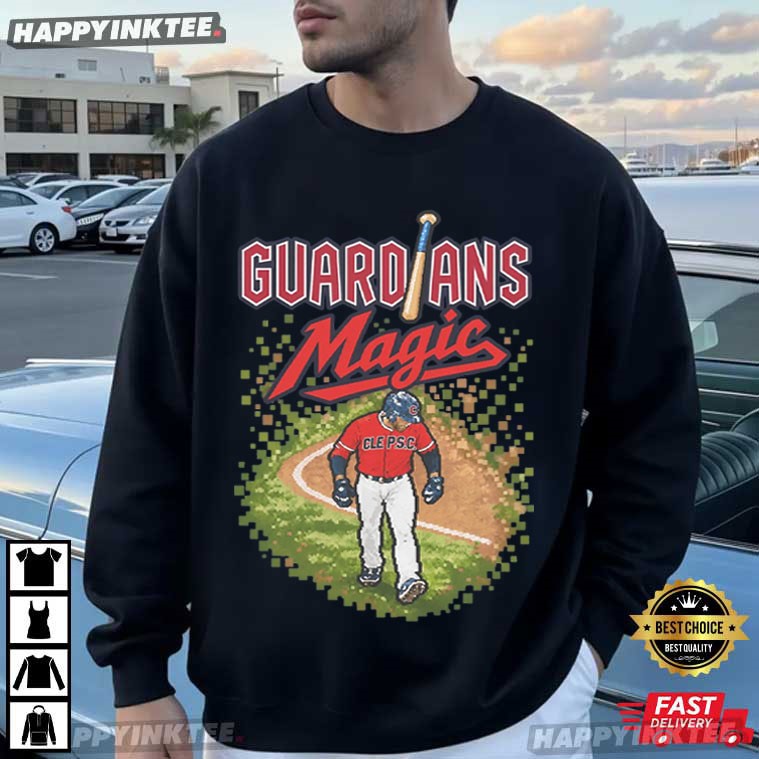 Cleveland Guardians Magic Bat Flip Baseball Fan T-Shirt Cleveland Guardians Magic Bat Flip Baseball Fan T-Shirt