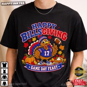Happy Billsgiving Football Turkey Josh Allen Thanksgiving T Shirt (1)
