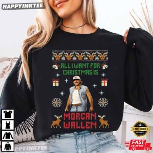 Morgan Wallen Christmas Country Music Ugly Funny Holiday T Shirt (4)