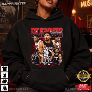 Giannis Antetokounmpo Miami Heat Basketball Graphic T Shirt (4)