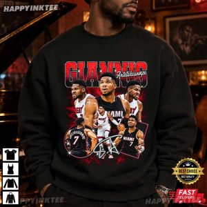 Giannis Antetokounmpo Miami Heat Basketball Graphic T Shirt (2)