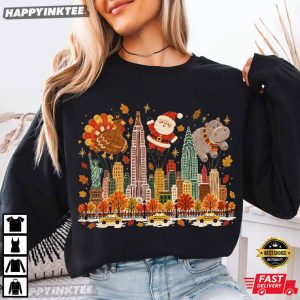 Thanksgiving Parade 90s Vintage Fall Holiday T Shirt (4)