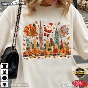 Thanksgiving Parade 90s Vintage Fall Holiday T Shirt (3)